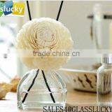 100ml Colorful Reed Glass Diffuser Bottles With Lid in Square Shape