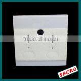 Custom White Velvet Hanging Earring Packaging Card For Sale thumbnail-1