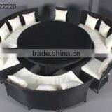 Round Shape Dining Set Garden Use thumbnail-1