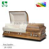 Brown Painting Buff Interior US Style Casket thumbnail-1