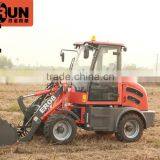 Everun ER08 Hydraulic Small Wheel Loader for Sale With 800KG Loading Capacity, Snow Blade and Overseas Service thumbnail-1