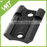 Customized Black Anodised Aluminium Made Weaver Rail Base for Hunting Scopes thumbnail-1