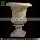 Natural Stone Carving Granite Marble Flower Pots Flowerpot Wholesale for Garden thumbnail-1