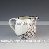 Stock Plain White Ceramic Pots, Porcelain Milk Pot, Sugar Pot thumbnail-1