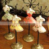 Retro Dress Mannequin Jewelry Figurine Display Neck Stands