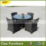 Fashion Rattan Outdoor Furniture Dining Set Wicker Outdoor Table Dining Set thumbnail-1