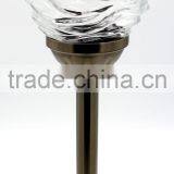 120mm Crackle Ball Stainless Steel Solar Garden Lawn LED Path Light thumbnail-2