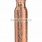 30 OZ 100% PURE COPPER HAMMERED FINISH WATER BOTTLE , FAIR PRICE TRAVELLERS WATER BOTTLE thumbnail-1