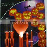High Quality Halloween Decoration Tool Set Pumpkin Carving Kit thumbnail-1