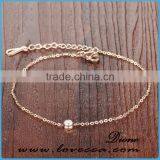 Trending Simple Rose Gold 316L Surgicial Stainless Steel Chain Anklet thumbnail-4