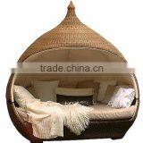Outdoor Furniture Outdoor Round Wicker Lounge Bed thumbnail-1