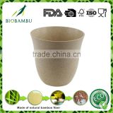 Manufacturer Supply Best selling items bamboo fiber flower pot with tray