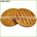 Bamboo Round Cross Trivet/Bamboo Coaster/Bamboo Mat/Homex_FSC/BSCI Factory