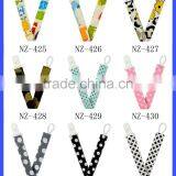 Elastic Loop Cotton Ribbon White Plastic Pacifier Clip thumbnail-6