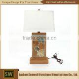 Manufactures Professional Indoor Lighting Wood Carving Table Lamp thumbnail-3