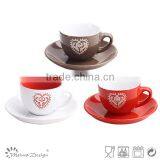 Fine Cheap Colorful Handpaiting Coffee Mug/wholesale Tea Cups and Saucer thumbnail-2