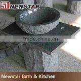 Wash Basin With Granite Top,sink Stone,stone Pedestal Sink thumbnail-1