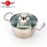 Longfei High Quality 5pcs Stainless Steel Soup Pot Kitchen Cookware With Decal thumbnail-3