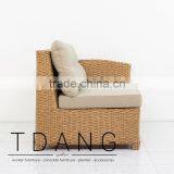 Camden Left Hand Wicker Bench - Vietnam Outdoor Furniture - Poly Rattan Furniture thumbnail-3