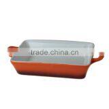 7.5"colorful Custom Ceramic Bakeware With Handles thumbnail-1