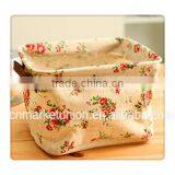 ZAKKA Cotton Waterproof Girl Desktop Clutter Storage Basket Arrangement Basket Snack Basket Storage Box thumbnail-3