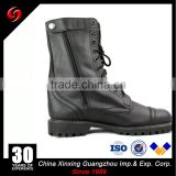 Full Grain Leather Military Boots With Zippers and One Bukle thumbnail-1