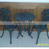 Cast Iron/aluminum Garden Table and Chairs thumbnail-1