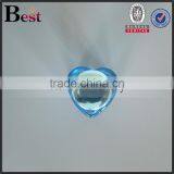 China Travel Cosmetic Fragrance Perfume Empty Blue Mini 10ml Glass Spray Bottle Heart Shape Bottom Cheapest Promotion thumbnail-2