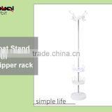 High Quality Coat Hanger Stand With Slipper Rack, Metal Clothes Rack With Shoe Stand thumbnail-5