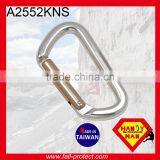28KN Super D Type Rock Climbing Aluminum Carabiner With Straight Gate thumbnail-1