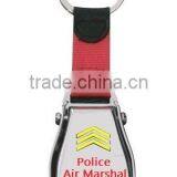 Custom Logo Mini Aircraft Buckle Seatbelt Keychain fo Police Air Marshal thumbnail-1