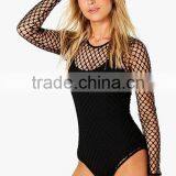 2016 Cheap Wholesale Custom Fashion Sexy Girl Black Mesh Bodysuit For Women thumbnail-1
