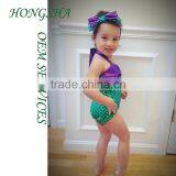 One Piece Mermaid Swimsuit for Girls Loveley Children Mermaid Swimsuit HSs7584 thumbnail-4