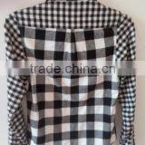 Mens Shirt Pocket Style Plaid Shirt Designer Check Shirts for Men thumbnail-2