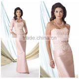 Sexy Women Satin Long Gown Nighty Pink Prom Dress thumbnail-1