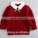 Latest New Design Baby Boy Cashmere Knitted Sweater thumbnail-3