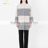 Classic Crew Neck Cashmere Overcoat Womens Winter Coat Wool thumbnail-2