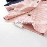 0-3 Years 2017 Hot Wholesale Cotton Autumn Full Sleeves Solid Color Baby Coats thumbnail-6