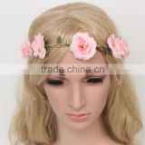F20074N Wholesale artificial flower garland hair accessory