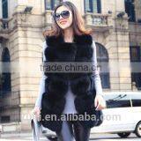 Hot Sale Real Short Fox Fur Vest Luxury Brand Women Outwear Coat Jacket Natural Fox Fur Vest Waistcoat Genuine Fox Fur Gilet thumbnail-3