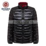 OEM Service Men Ultra Light Black Winter Down Jacket Packable Lightweight Coat Short Outwear PQ401 thumbnail-6
