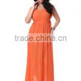 Women Chiffon V Neck Sleeveless Cocktail Party Evening Gown Long Dress thumbnail-4