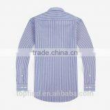 Yiwu Direct Factory Customise Stripe Pattern Men's Long Sleeve Uniform Shirt With 100% Cotton Oxford thumbnail-2
