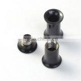 5mm Stainless Steel Ear Stretcher Expander Bobbin Black Ear Plugs Gauges thumbnail-3