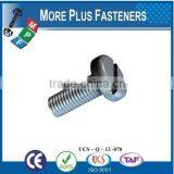Made in Taiwan Machine Screw Slotted Cheese Head Material and Finishing Zinc Plating Plain Stainless Steel thumbnail-1