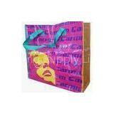 4 Color Printing Carmic PP Woven Shopping Bags, Reusable Carrier Bag With Sewing 