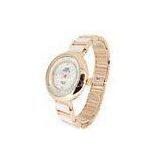 Novel Stainless Steel Quartz Movement Watch , Girls Waterproof Watches thumbnail-1