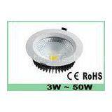 Aluminum Dimmable LED Downlights High Power COB LED Down Lamp Pure White 2700K - 7000K thumbnail-1