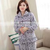 Pink Lovely Fleece Winter Women Pajamas thumbnail-2