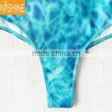 High Quality Custom Made One Piece Swimsuit Ladder Side Low Rise Bikini thumbnail-4